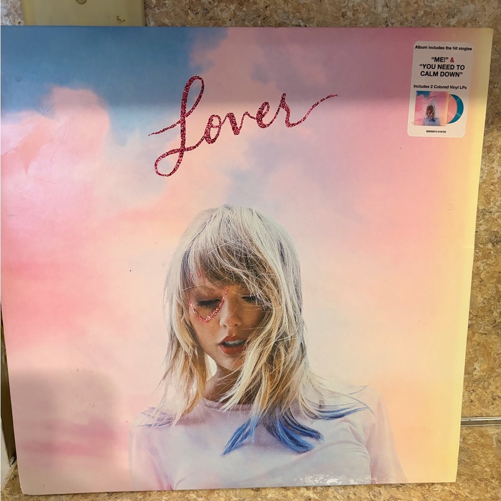 Taylor Swift Lover Vinyl Record 2 LP Pink & Blue